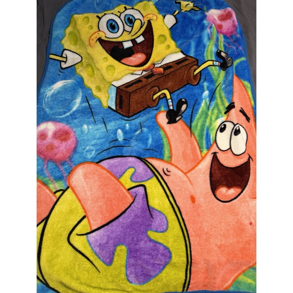 Nickelodeon SpongeBob SquarePants & Patrick Silky Soft Kids' Throw Blanket 3x4
